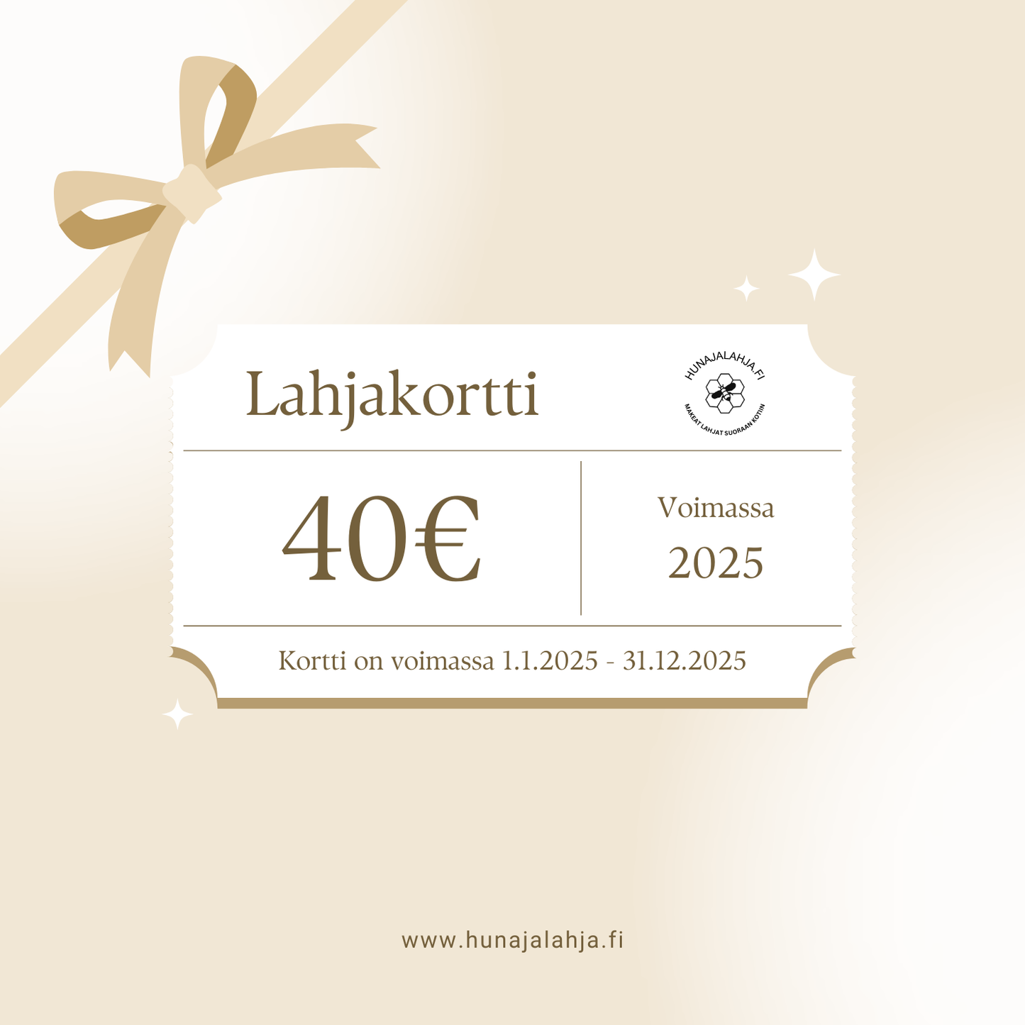 Hunajalahja-lahjakortti